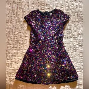 Gap - Kids Sequin Fit and Flare Dress - Size M